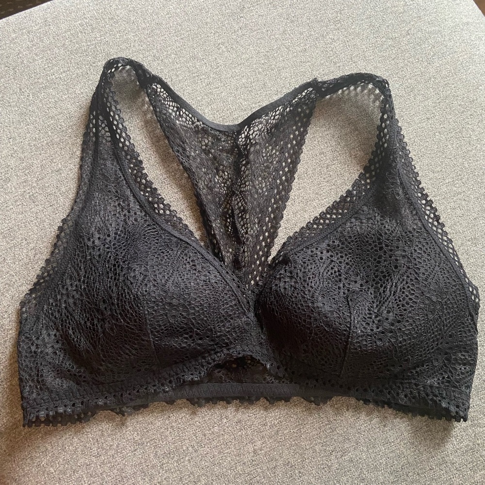 Victoria’s Secret padded racerback bralette; size medium